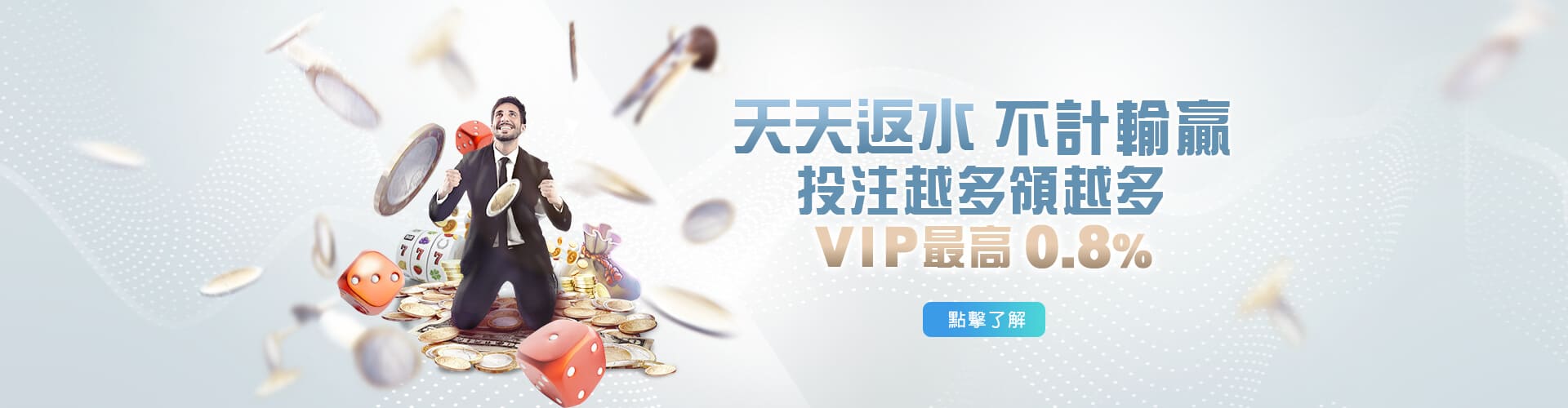 老虎機天天返水優惠